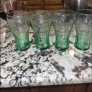 Vintage Coca Cola Glasses. Set of 5